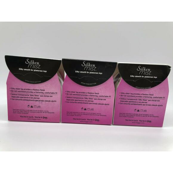 Leggs Women's Silken Sheer No-Roll Waistband Control Top Panty Nude A Lot of 3 - Picture 6 of 12